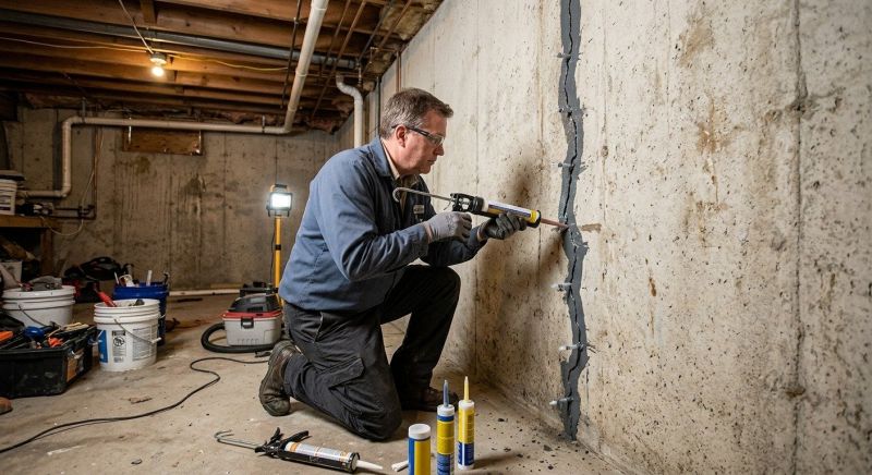 Basement Crack Repair in Merritt Island, FL