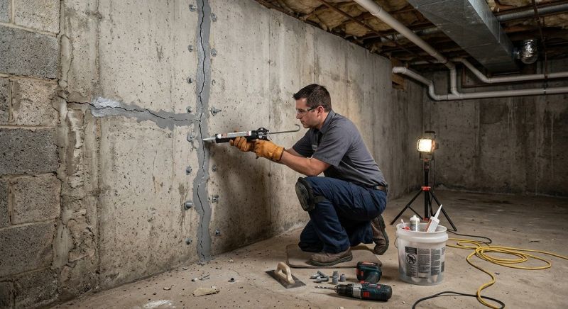 Basement Crack Repair in Merritt Island, FL