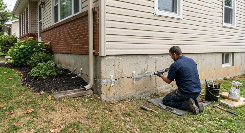 Cracked Foundation Repair in Mims, FL