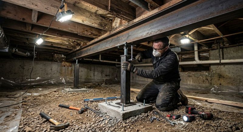 Crawlspace Structural Repair in Merritt Island, FL