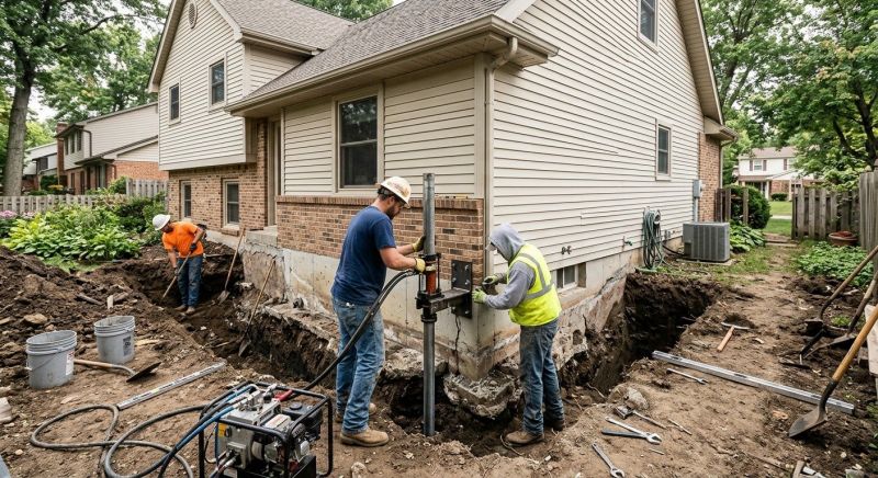 Foundation Settlement Repair in Merritt Island, FL