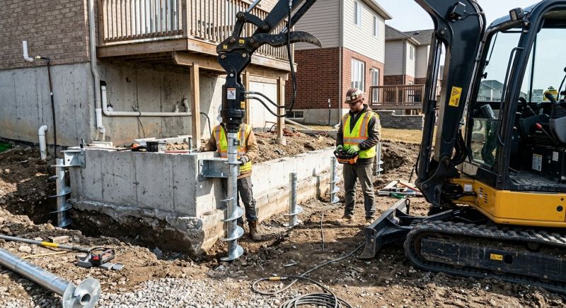 Helical Piers Installation in Merritt Island, FL