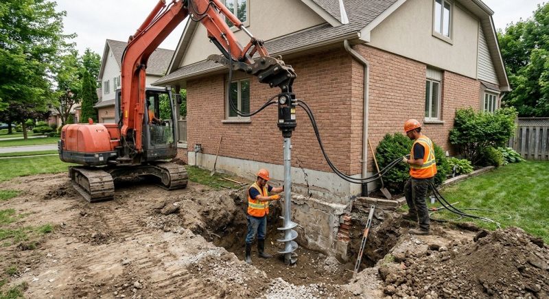 Helical Pile Installation in Merritt Island, FL