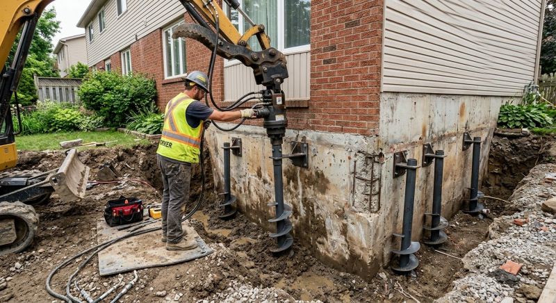 Helical Pile Installation in Merritt Island, FL