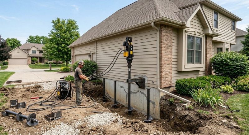 Helical Pile Installation in Merritt Island, FL