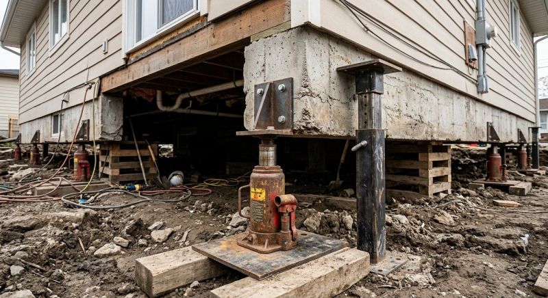 Sinking Foundation Lifting in Merritt Island, FL