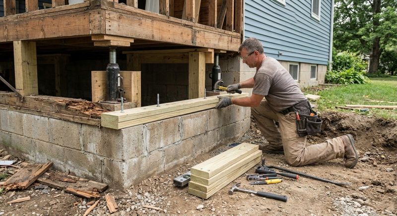 Sinking Foundation Repair in Cocoa, FL