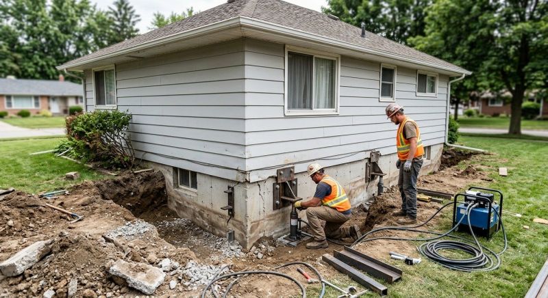 Sinking Foundation Repair in Mims, FL